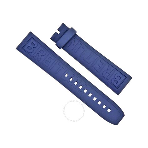 breitling 20mm blue rubber strap|20mm blue rubber watch strap.